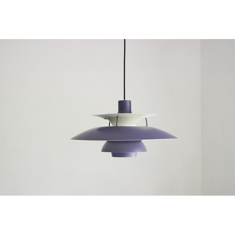 Vintage Ph5 violet chandelier by Poul Henningsen for Louis Poulsen, 1960
