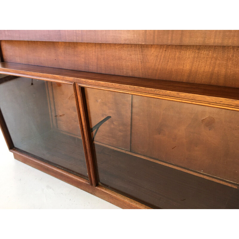 Vintage counter with glass shelf, 1950