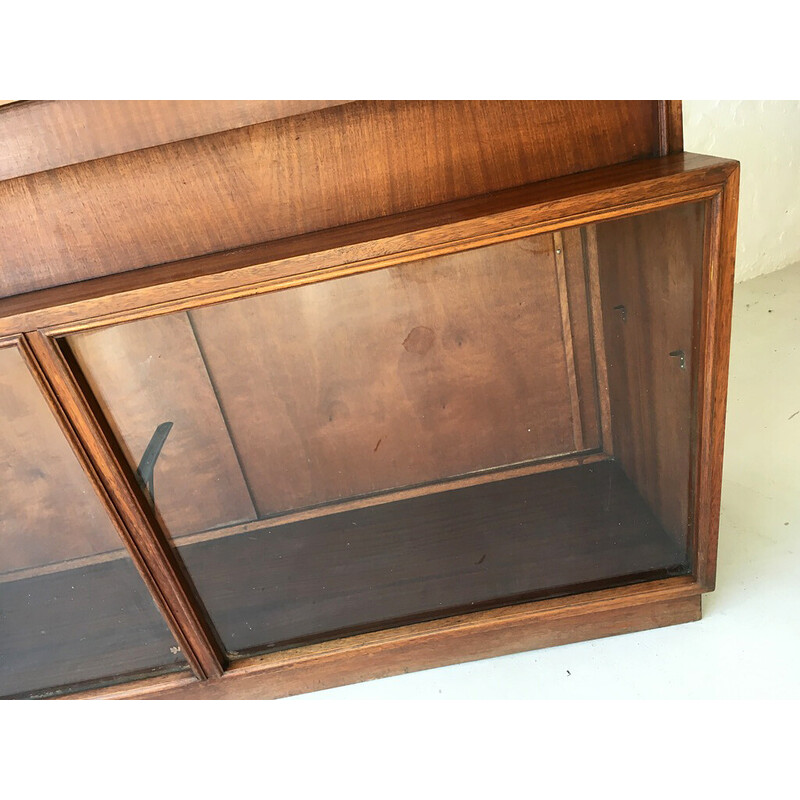 Vintage counter with glass shelf, 1950