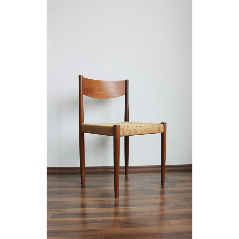 Par de cadeiras de teca vintage de Poul Volther para Frem Røjle, Dinamarca 1960