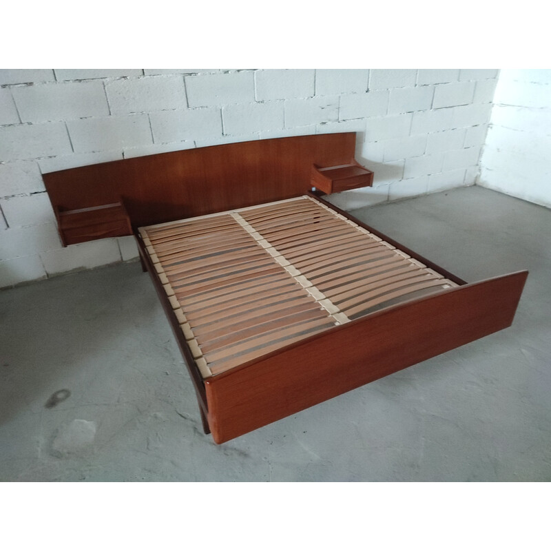 Letto scandinavo vintage in teak