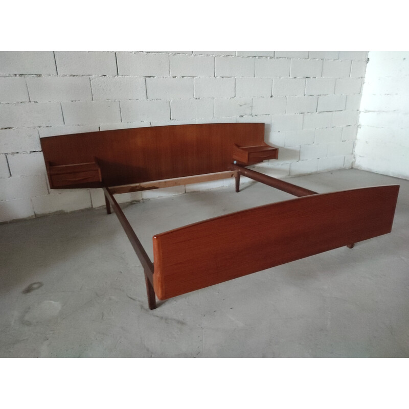 Letto scandinavo vintage in teak