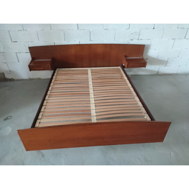 Scandinavian vintage bed in teak