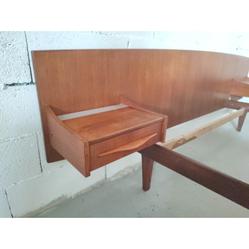 Scandinavisch vintage teak bed