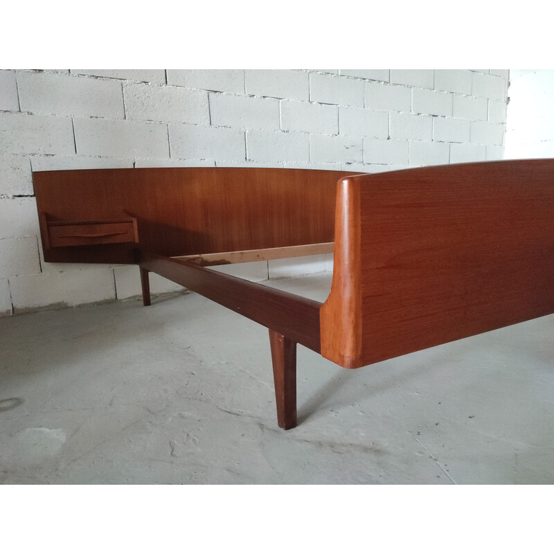 Scandinavian vintage bed in teak