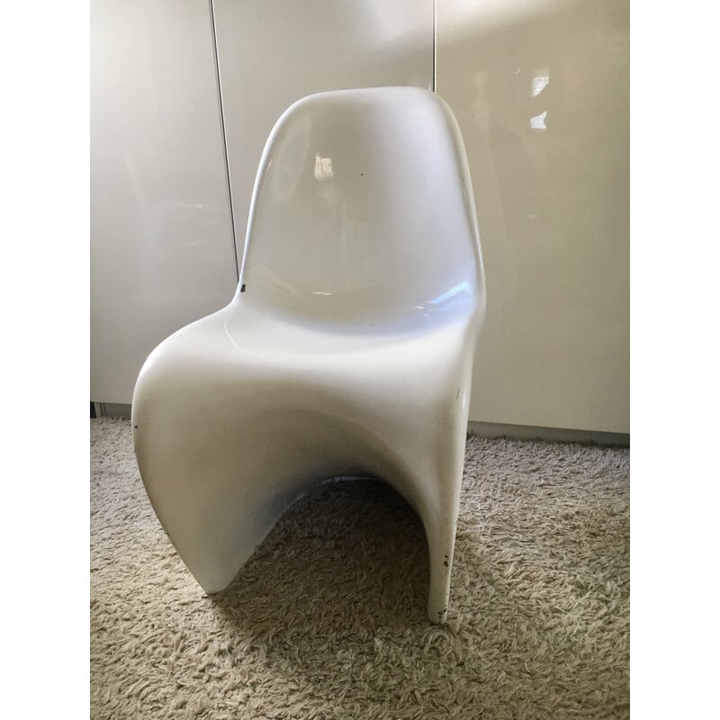 Vintage S chair in fiberglass by Verner Panton, 1967