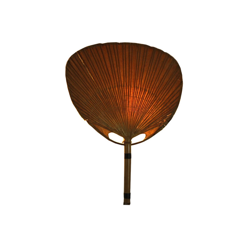 Vintage wandlamp Uchiwa III van Ingo Maurer voor Design M, Duitsland 1970