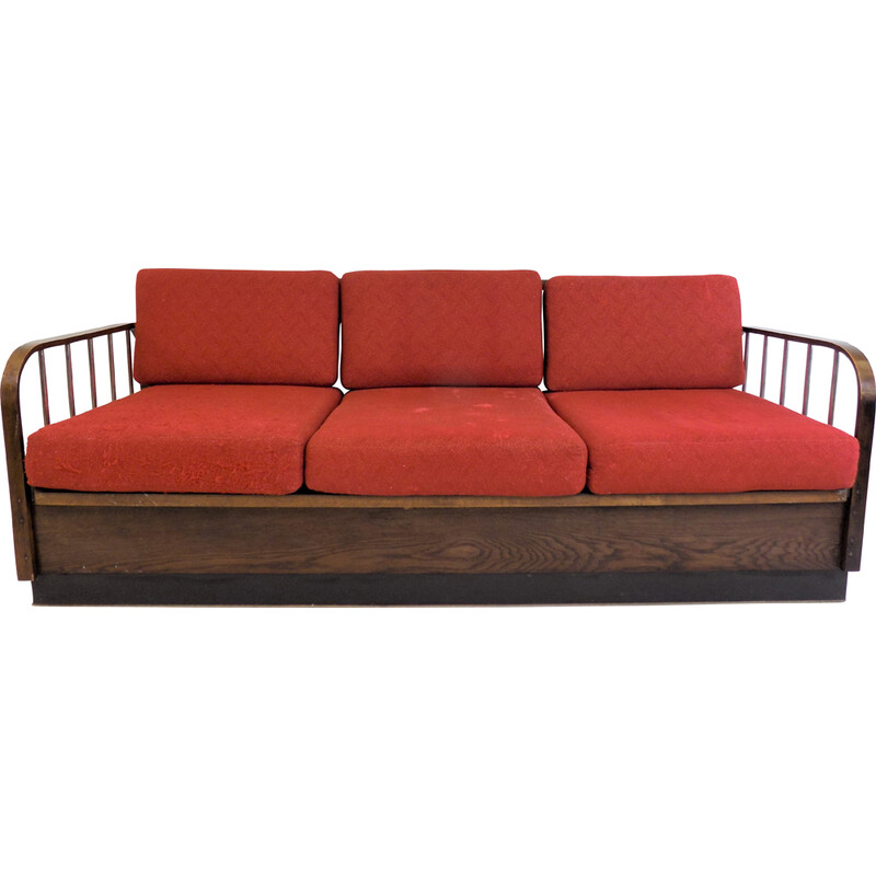 Vintage Bauhaus sofa H-215 by Jindrich Halabala for Up Zavody