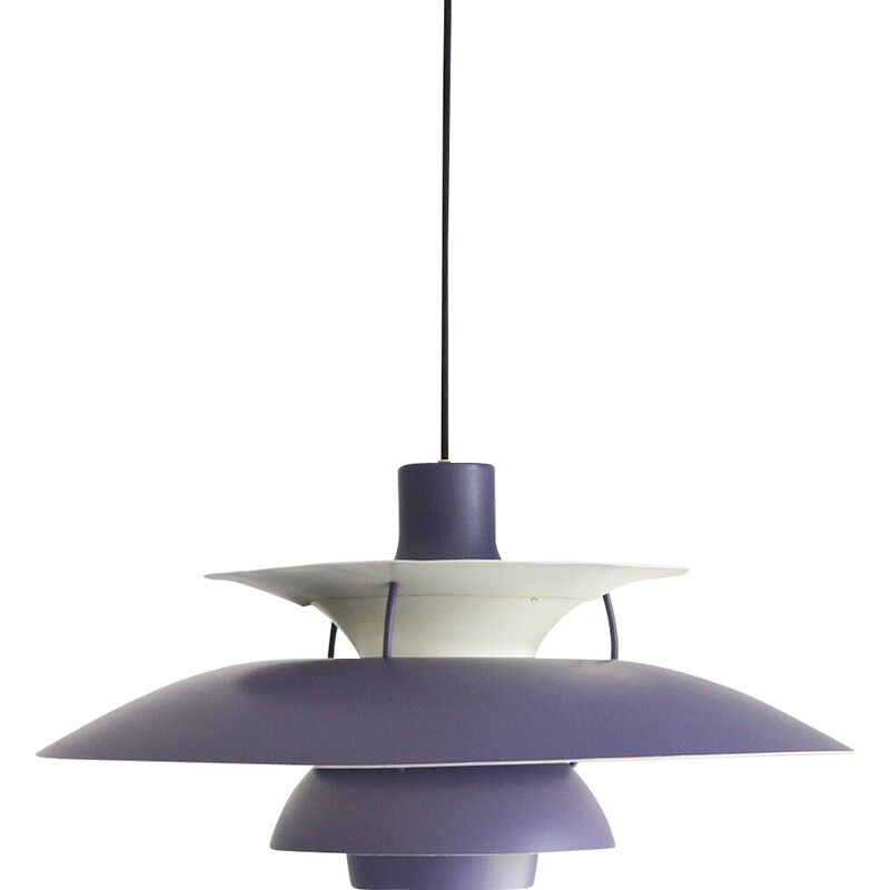 Vintage Ph5 violet chandelier by Poul Henningsen for Louis Poulsen, 1960