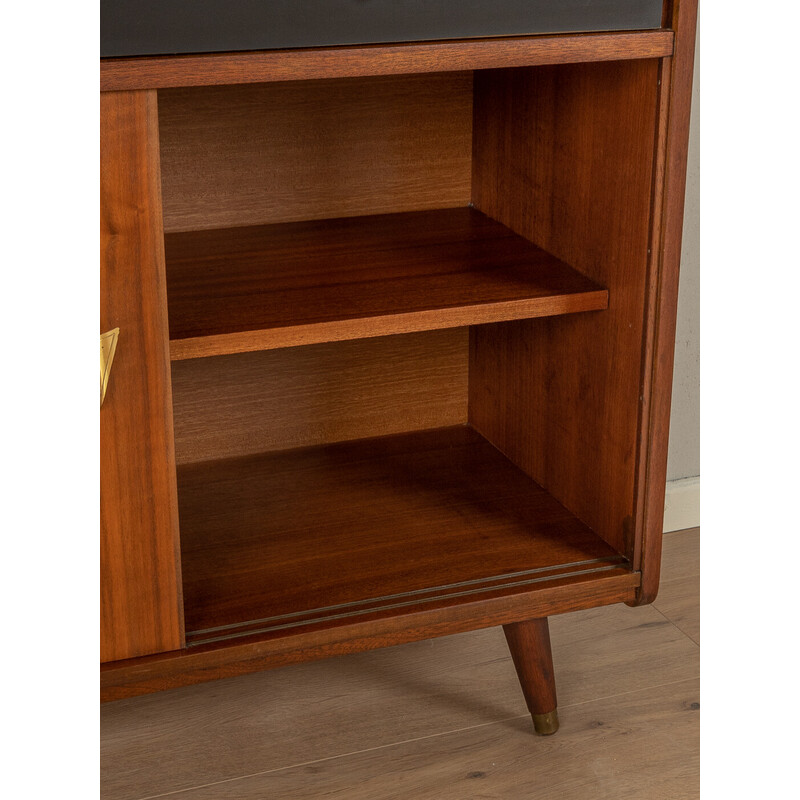 Vintage secretary in walnut veneer, Germany 1950