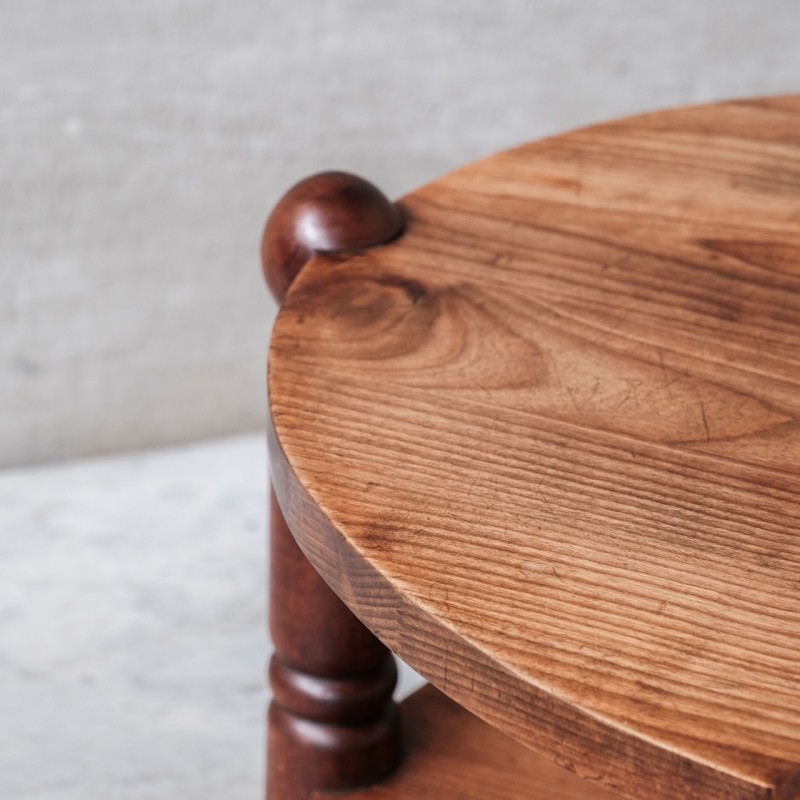 Vintage coffee table in wood, France 1950