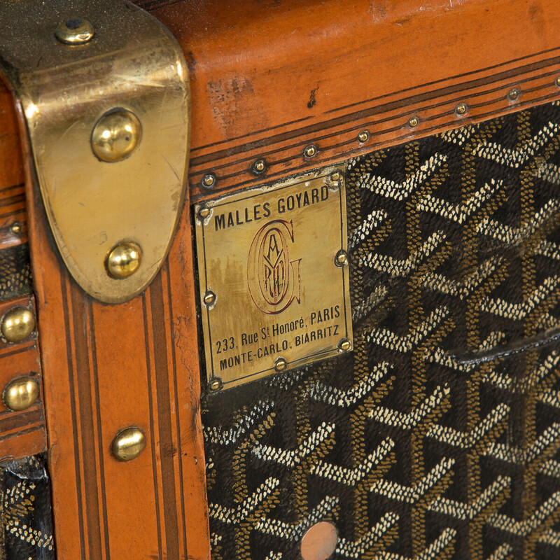 Baú de guarda-roupa Goyard vintage, 1920