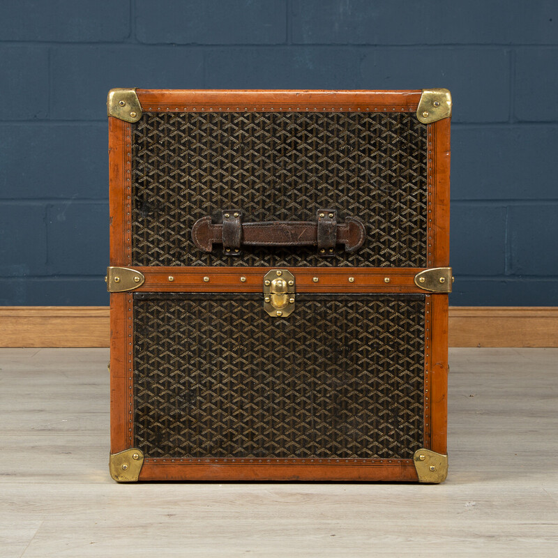 Baú de guarda-roupa Goyard vintage, 1920