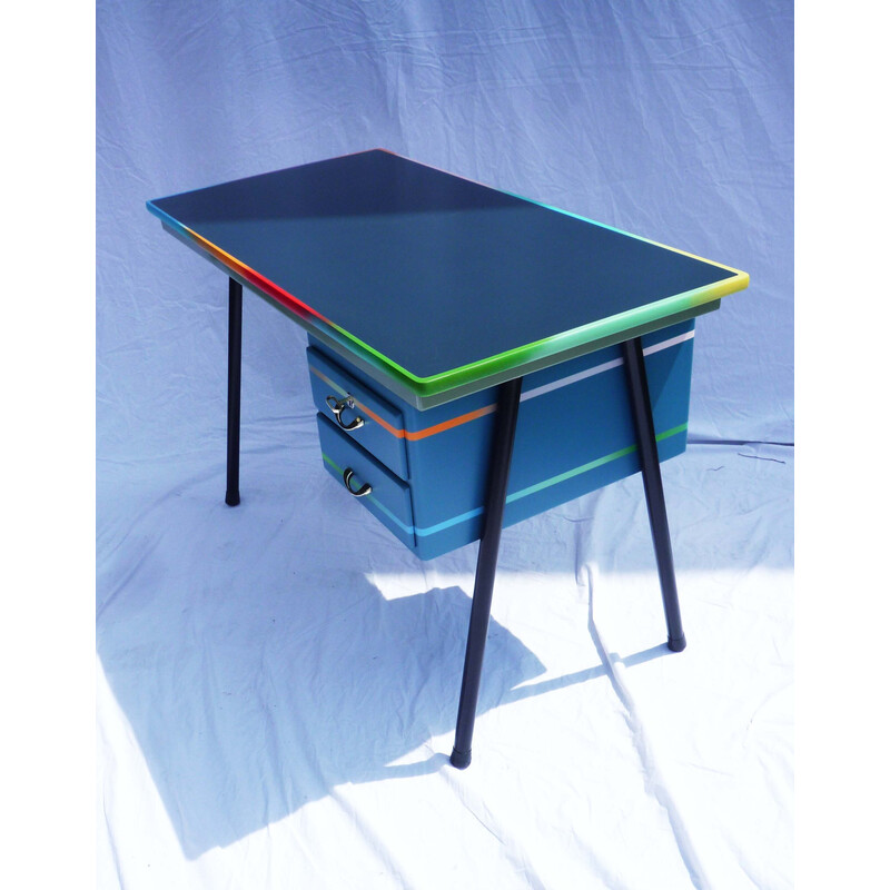 Vintage steel structure desk