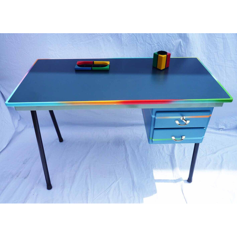 Vintage steel structure desk