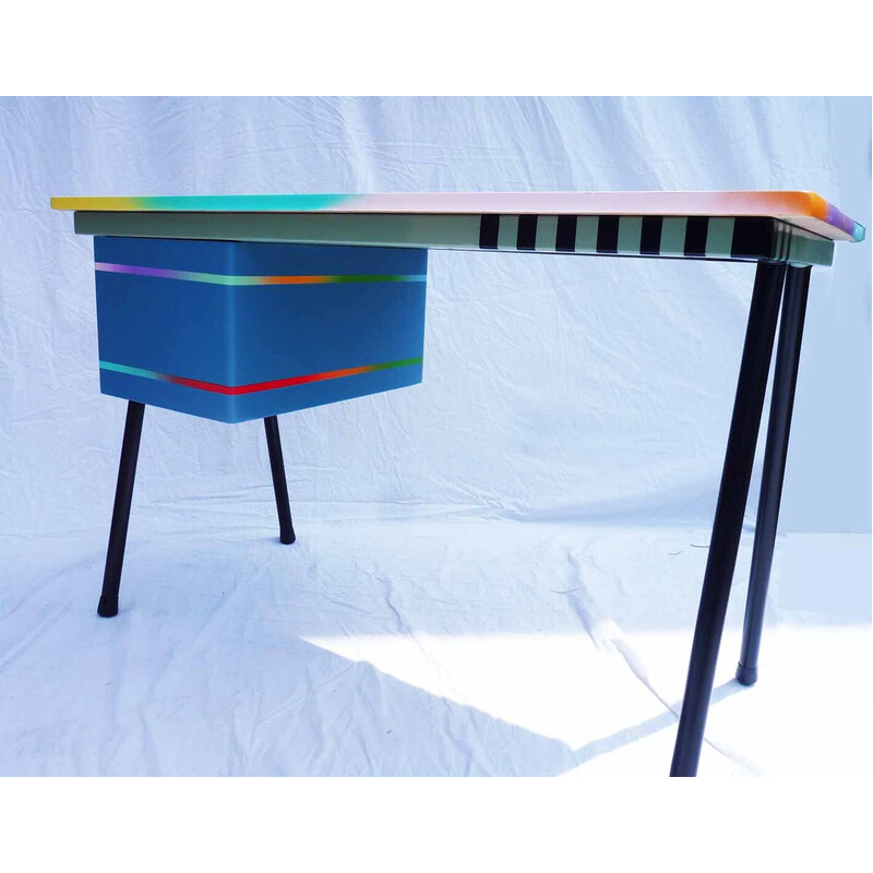 Vintage steel structure desk