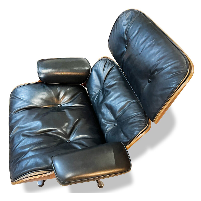 Vintage fauteuil 670 van Ray en Charles Eames voor Mobilier International