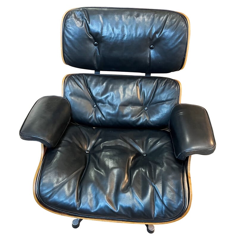 Vintage fauteuil 670 van Ray en Charles Eames voor Mobilier International