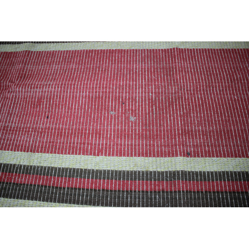 Vintage wollen tapijt, Tsjechoslowakije 1940