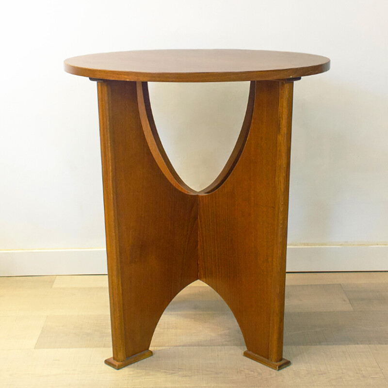 Mid century teak side table, Spain 1960s