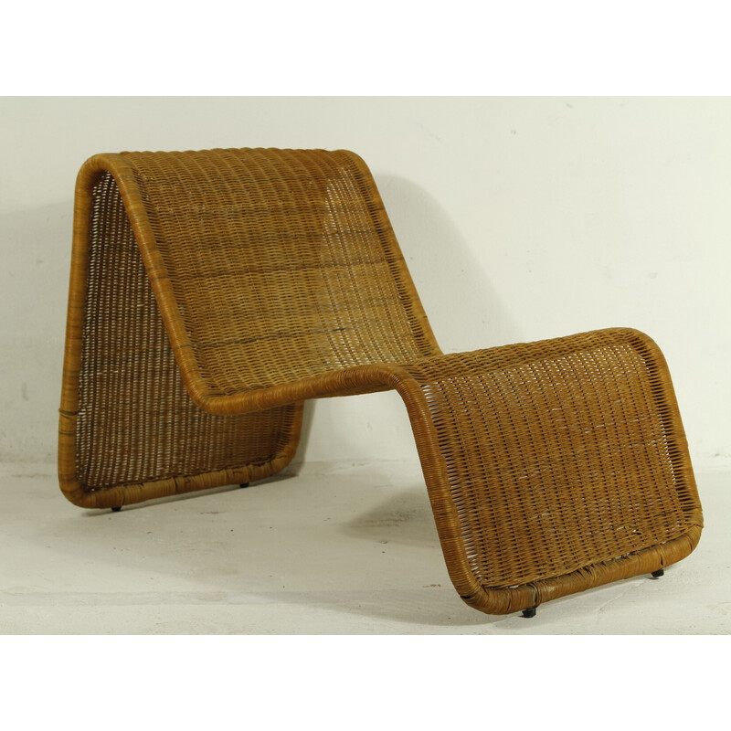 Vintage wicker armchair, Ikea 1980