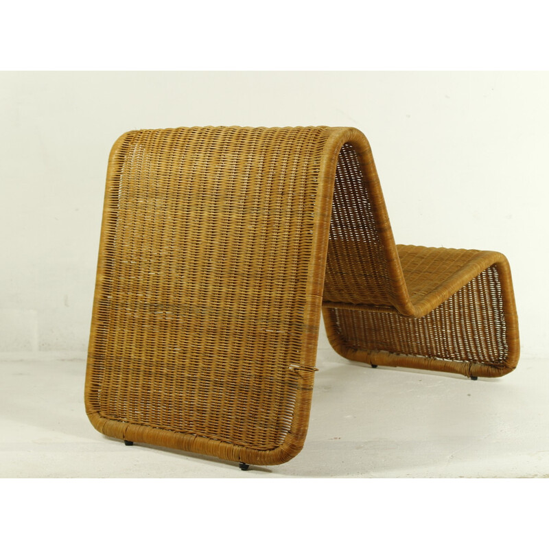 Vintage wicker armchair, Ikea 1980