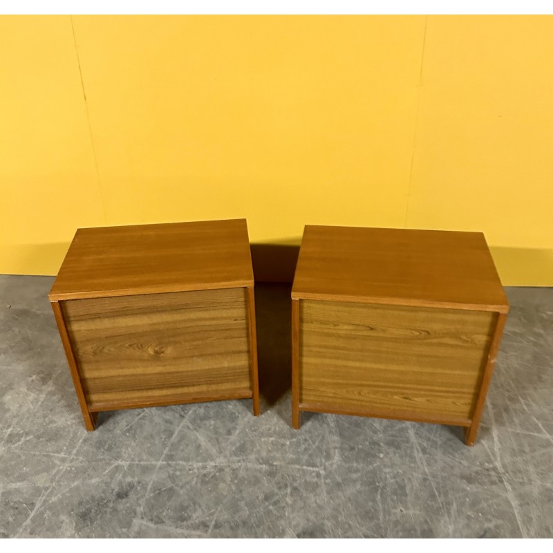 Pair of vintage teak night stands, Denmark 1960