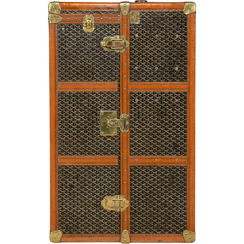Malle-armoire vintage Goyard, 1920
