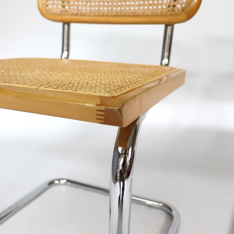 Paar vintage B64 stoelen van Marcel Breuer, Italië 1980