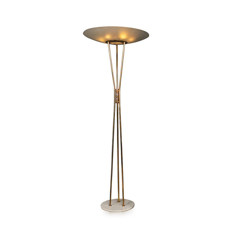 Lampadaire vintage 'Model 4013' par Gaetano Sciolari pour Stilnovo, Italie 1960