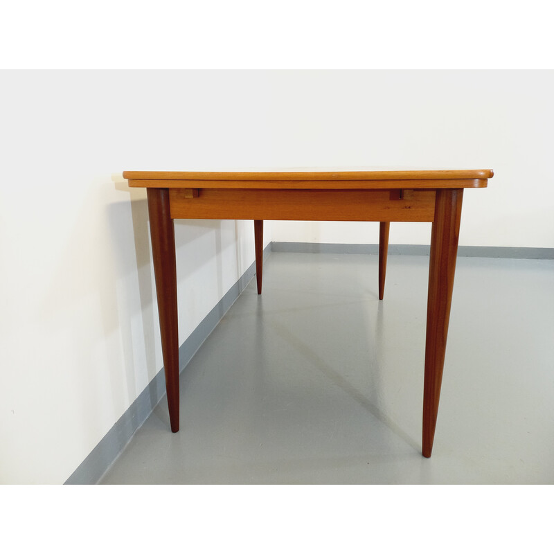 Vintage teak table with extensions, 1950-1960