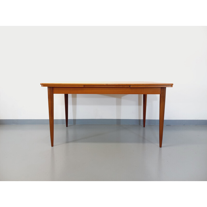Vintage teak table with extensions, 1950-1960
