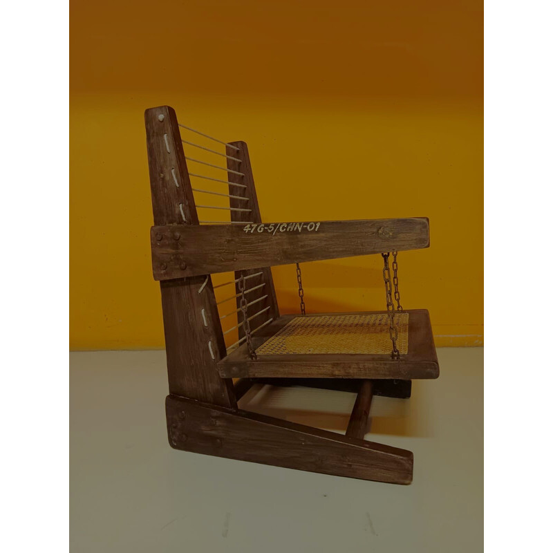 Vintage fauteuil Pj-Si-07-A van Pierre Jeanneret, 1956