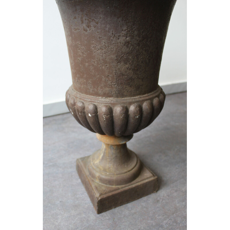 Vintage cast iron planter, France