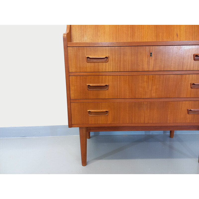 Scandinavian vintage teak secretary by Gunnar Nielsen Tibergaard, 1950-1960