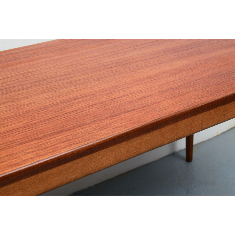 Vintage scandinavian coffee table in teak, 1960s