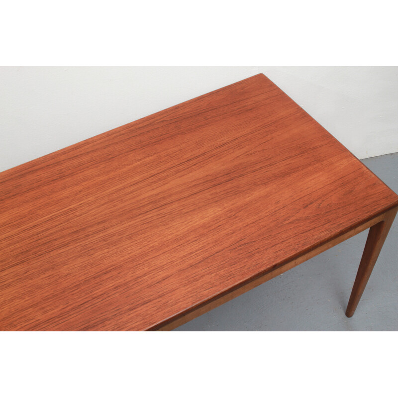 Table basse vintage scandinave en teck, 1960