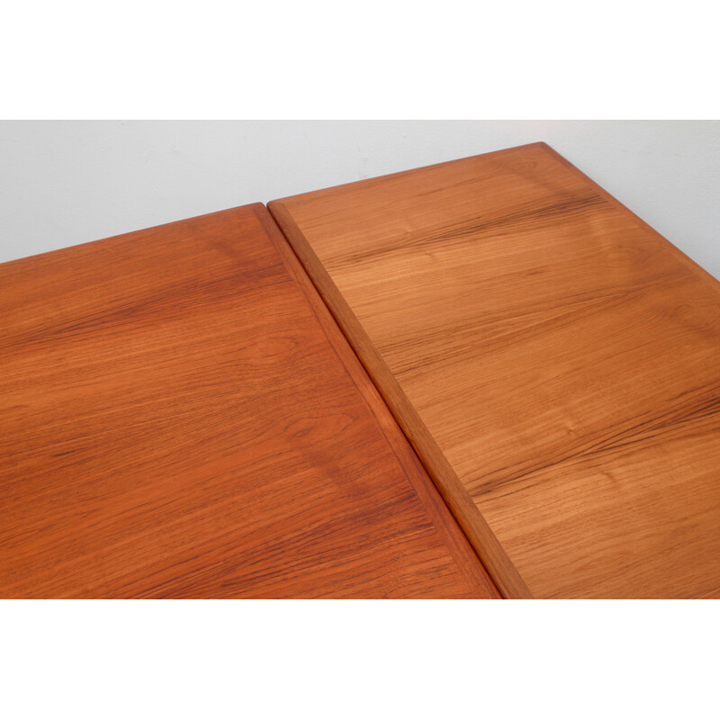 Vintage uitschuifbare eettafel in teak, 1960