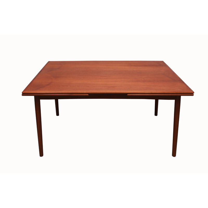 Vintage uitschuifbare eettafel in teak, 1960