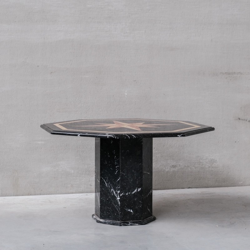 Vintage marble dining table, Italy 1960