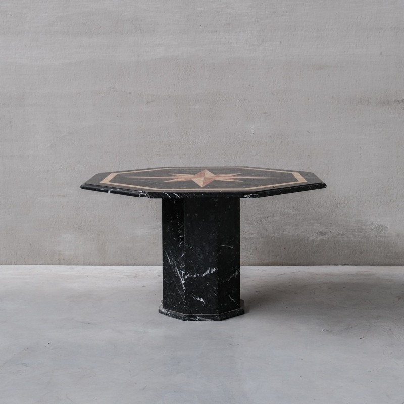 Vintage marble dining table, Italy 1960