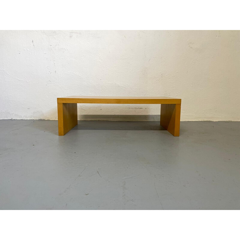 Vintage solid wood coffee table, Denmark 1980