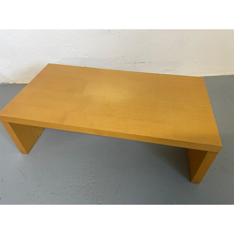 Vintage solid wood coffee table, Denmark 1980