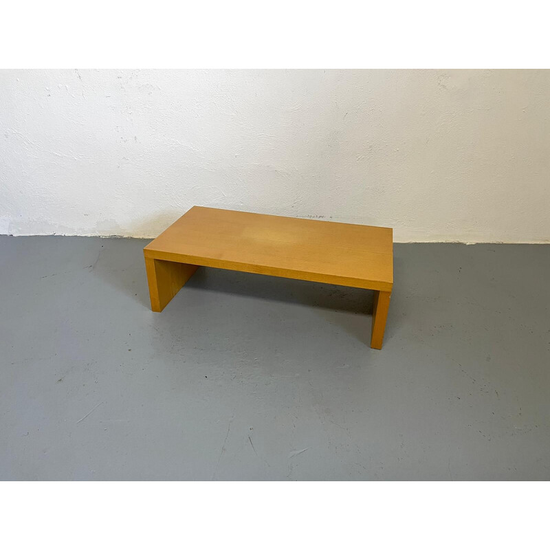 Vintage solid wood coffee table, Denmark 1980