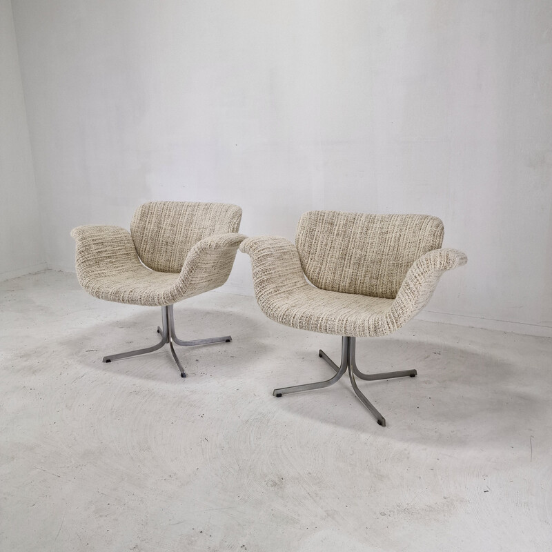 Pair of vintage Big Tulip armchairs by Pierre Paulin for Artifort, 1960