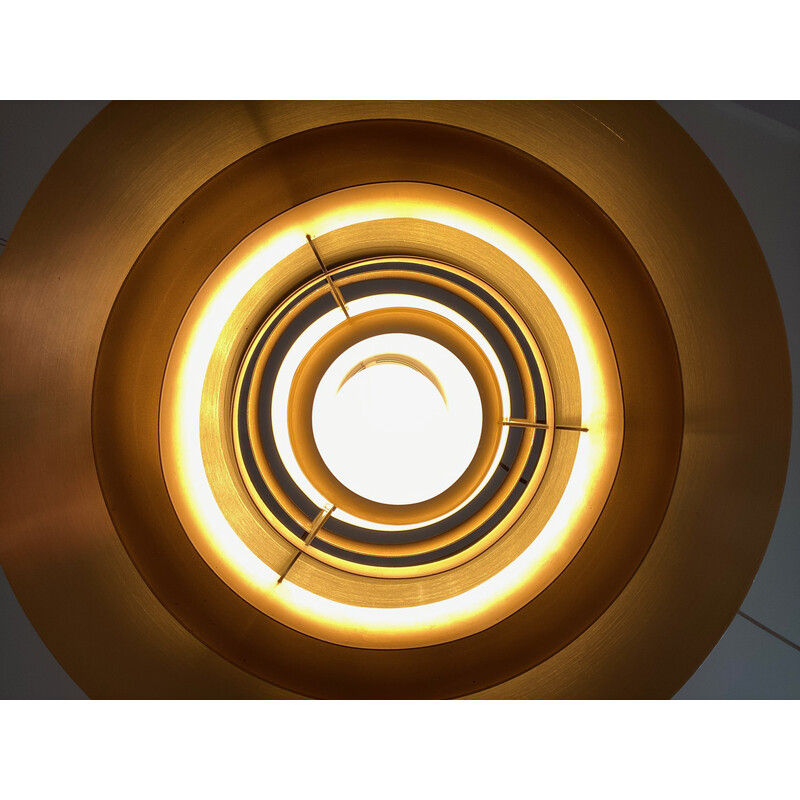 Vintage brass chandelier by Preben Fabricius and Jørgen Kastholm for Nordisk Solar, Denmark 1964