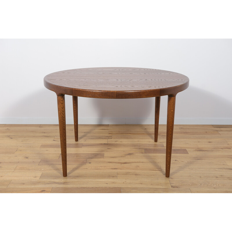 Table extensible danois vintage en bois de chêne, 1960