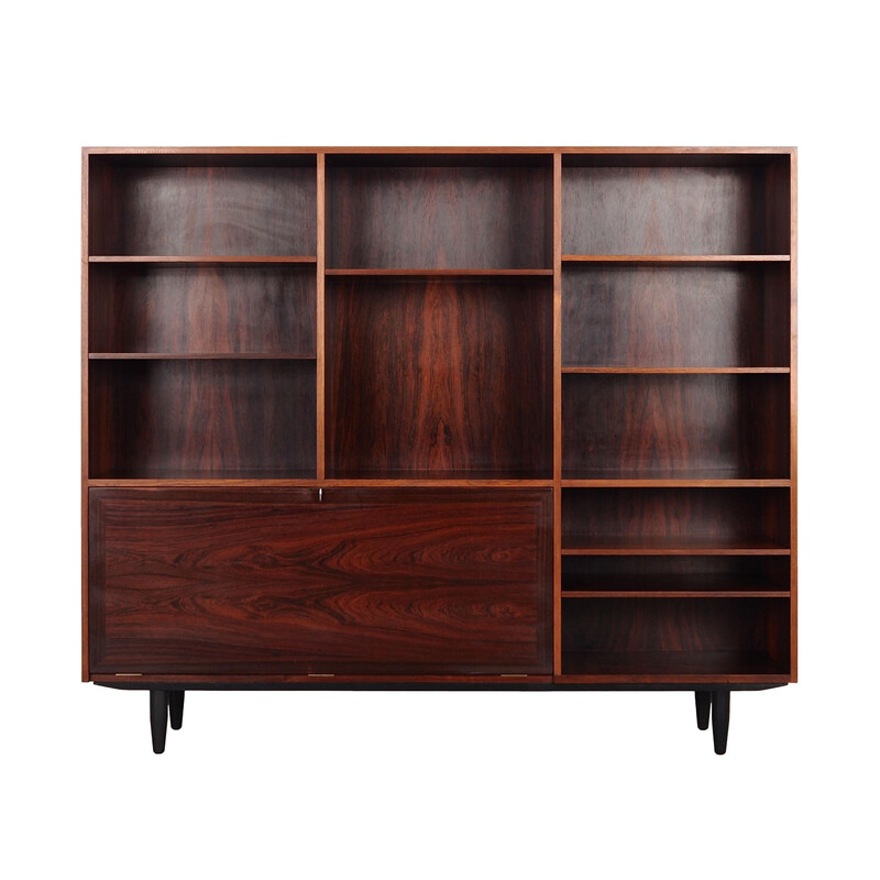 Vintage rosewood bookcase by Kai Winding, Denmark 1970