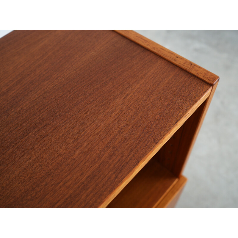 Vintage teak Danish bookcase by Denka, 1970s