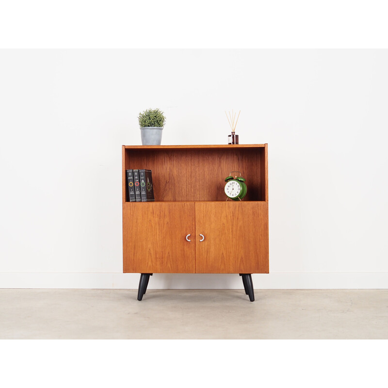 Vintage teak Danish bookcase by Denka, 1970s